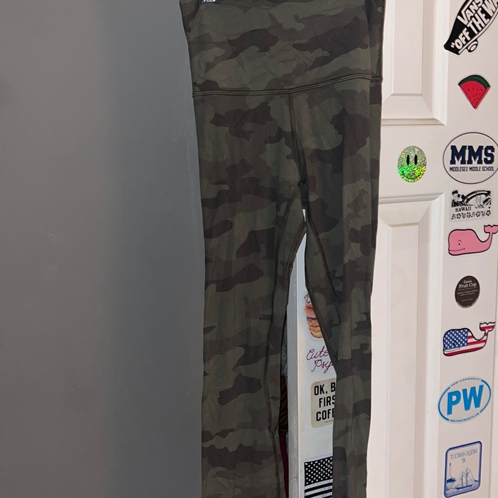 Green camo lulu lemon leggings